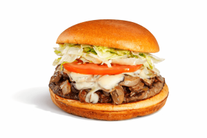 mushroom swiss burger