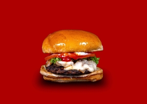 mushroom swiss burger